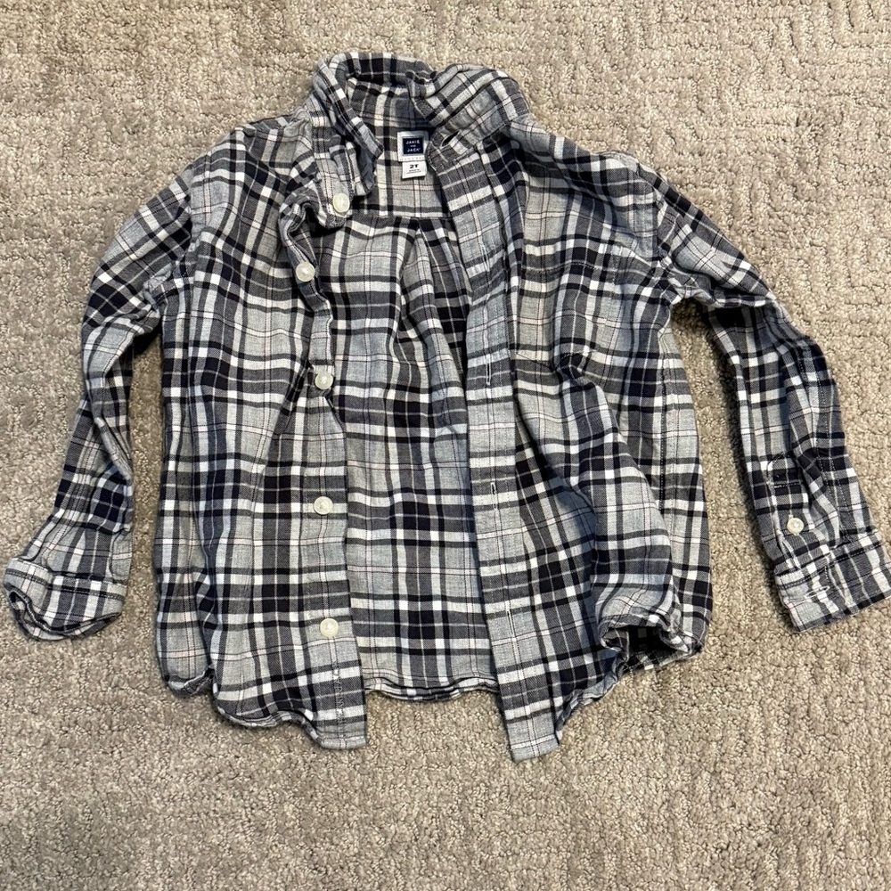 Janie and Jack 100% Cotton Flannel Shirt